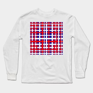 Patriotic Interlocking Stripes Long Sleeve T-Shirt